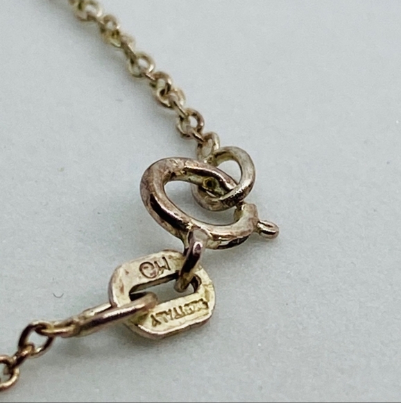 Vintage Dolphin Ball 925 Silver Italy Pendant Necklace - Picture 4 of 5